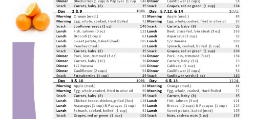 1100 Calorie Diet Vegetarian Meal Plan