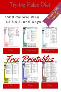 1800 Calorie Paleo Diet Meal Plans for Free
