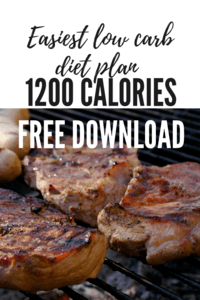low carb diet plan 1200 calories