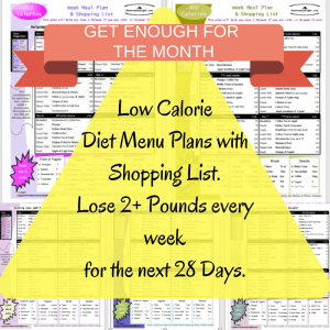get-enough-for-the-month-low-calorie-diet-menu-plans-with-shopping-list-lose-2-pounds-a-week-in-the-next-28-days